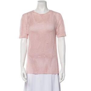 NWT Ronny Kobo Crew Neck Short Sleeve Pink Top